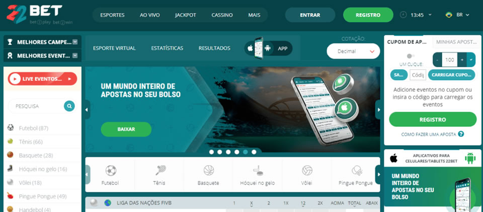 bet365.comhttps bet7k site oficial Oferece uma variedade de opções de apostas esportivas. Entre eles, estão esportes mais tradicionais como futebol, basquete, vôlei, corrida de Fórmula 1, futebol americano, etc., além de jogos de cassino e e-sports.